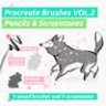Карандаши и скринтоны - кисти Procreate